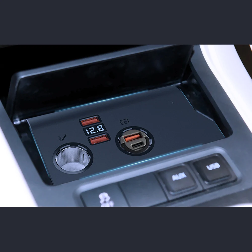 Car Interior Charging Solution Fast Charge Port USB Charging Panel Safety Visible Design Built-in Circuit Fuse