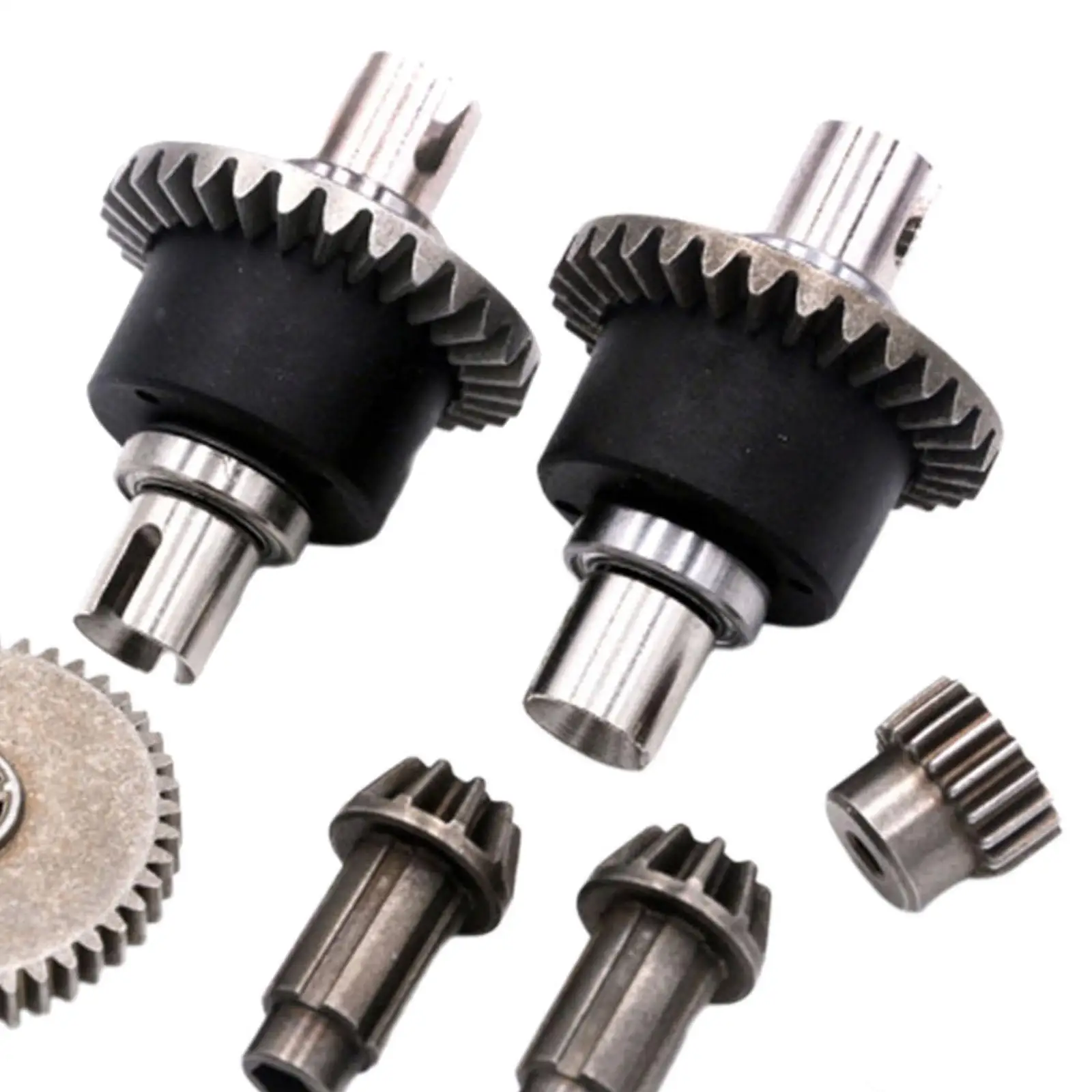 Metal Differential Upgrade Pinion Gears, Main Gear, Motor Gear, and Screw Set Part Accessory for 1:16 16101 16102 RC Car