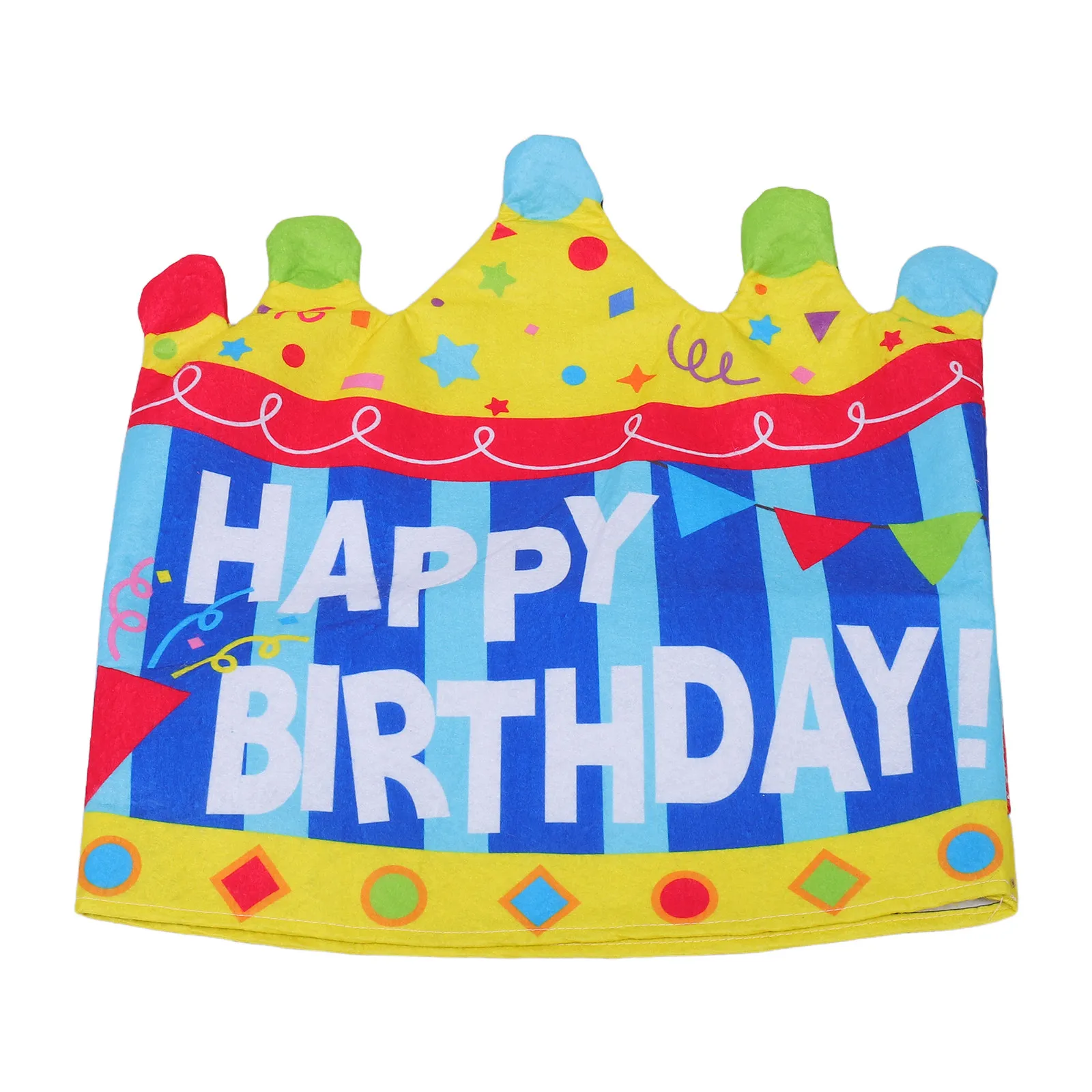 Birthday Chair Cover Colorful Felt Crown Seat Sleeve for Classroom Chair Decoration for Kindergarten Back To School Party Supply