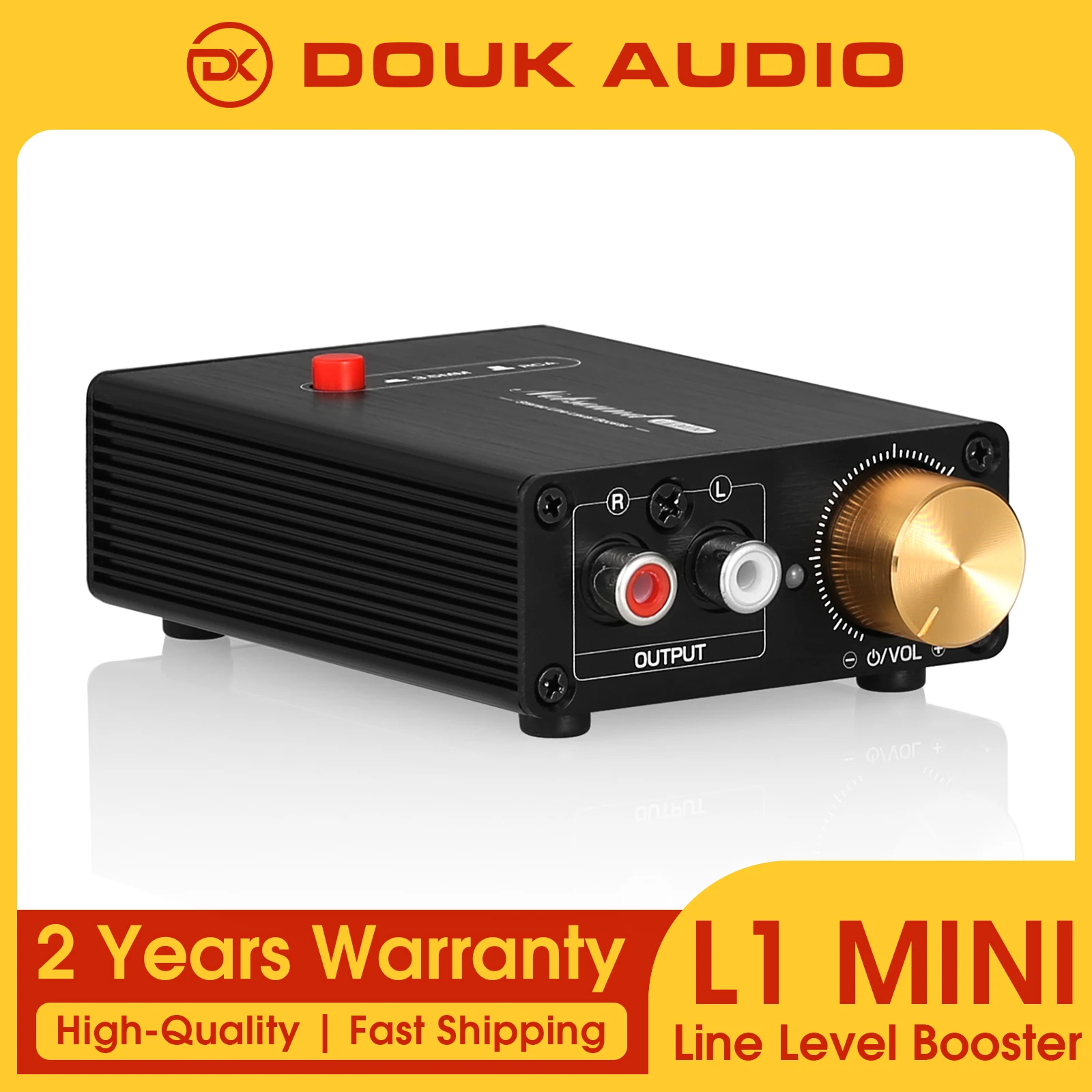 

Douk Audio L1MINI Mini Stereo Line Level Booster Amplifier Audio Preamp 20dB Gain + Volume Control