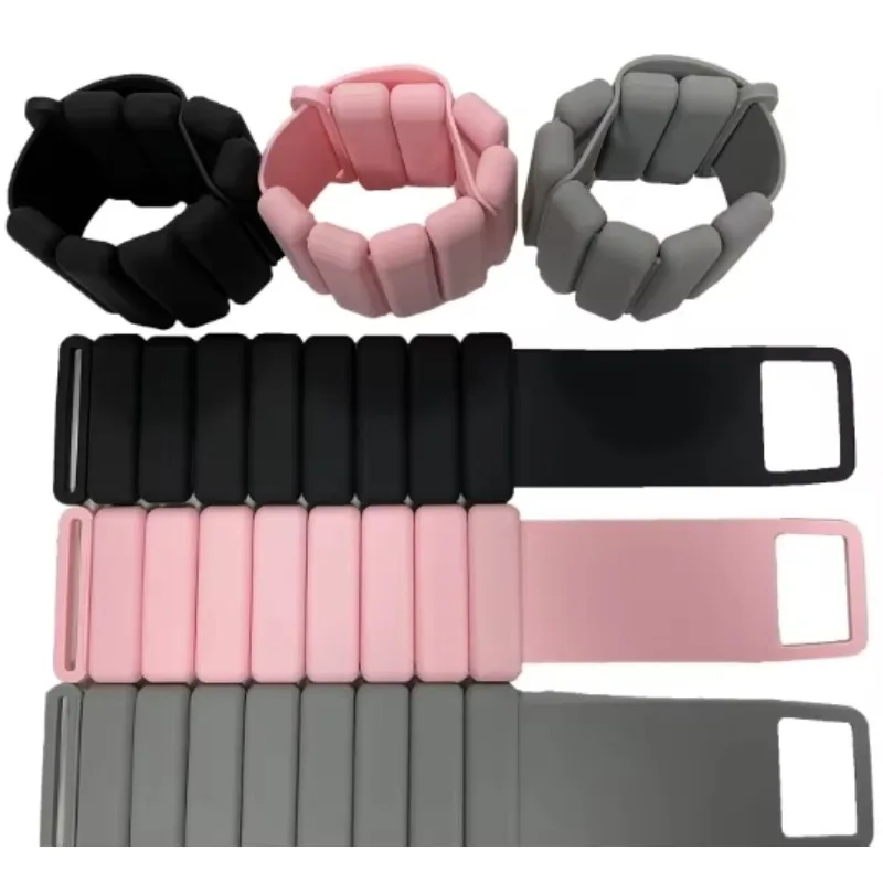 Weighted Wearable Fitness Silicone Weight Bearing Wrist Ankle Bangles Bracelets Band