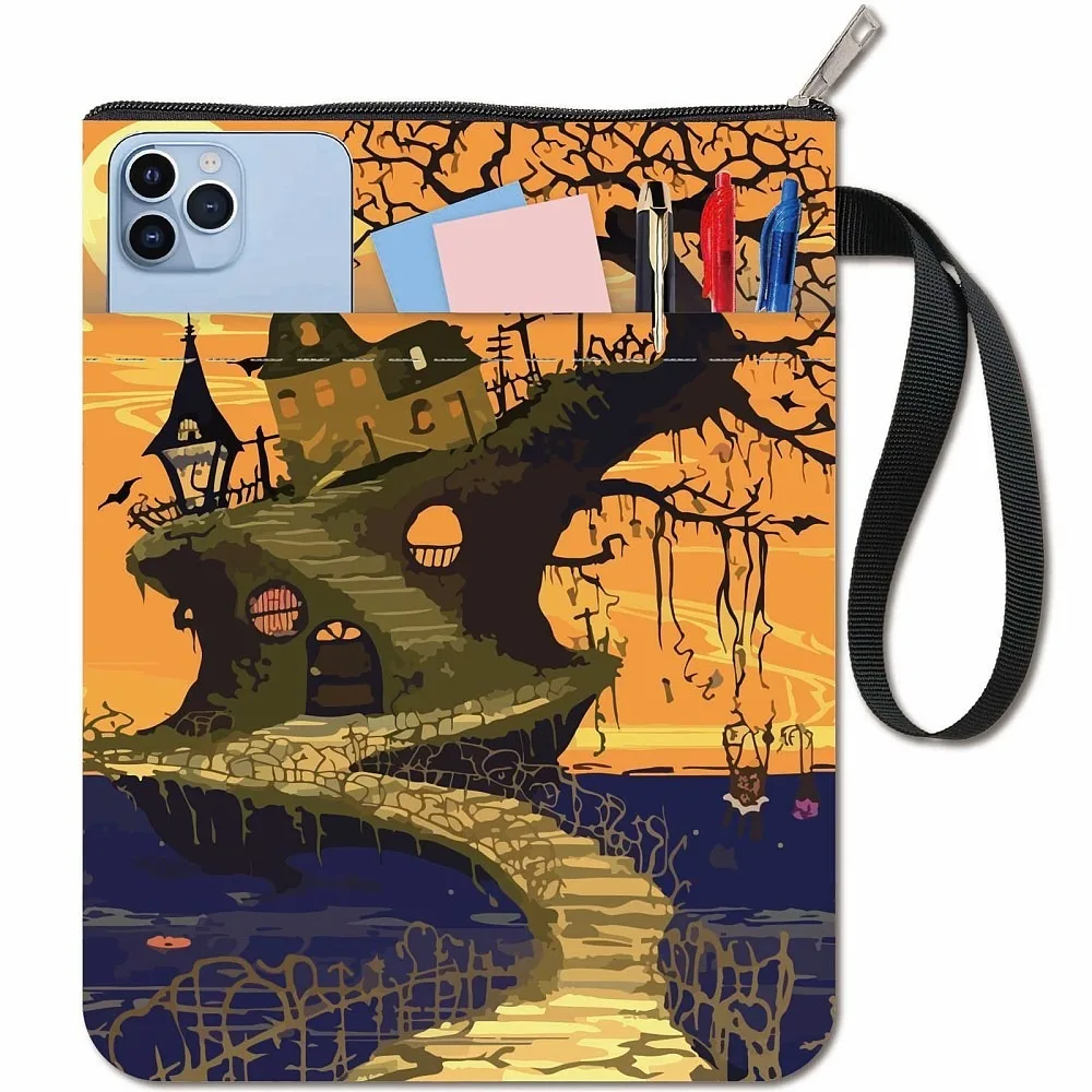 Cloth Book Cover Notebook Wraps Rectangle Castle 280x220mm