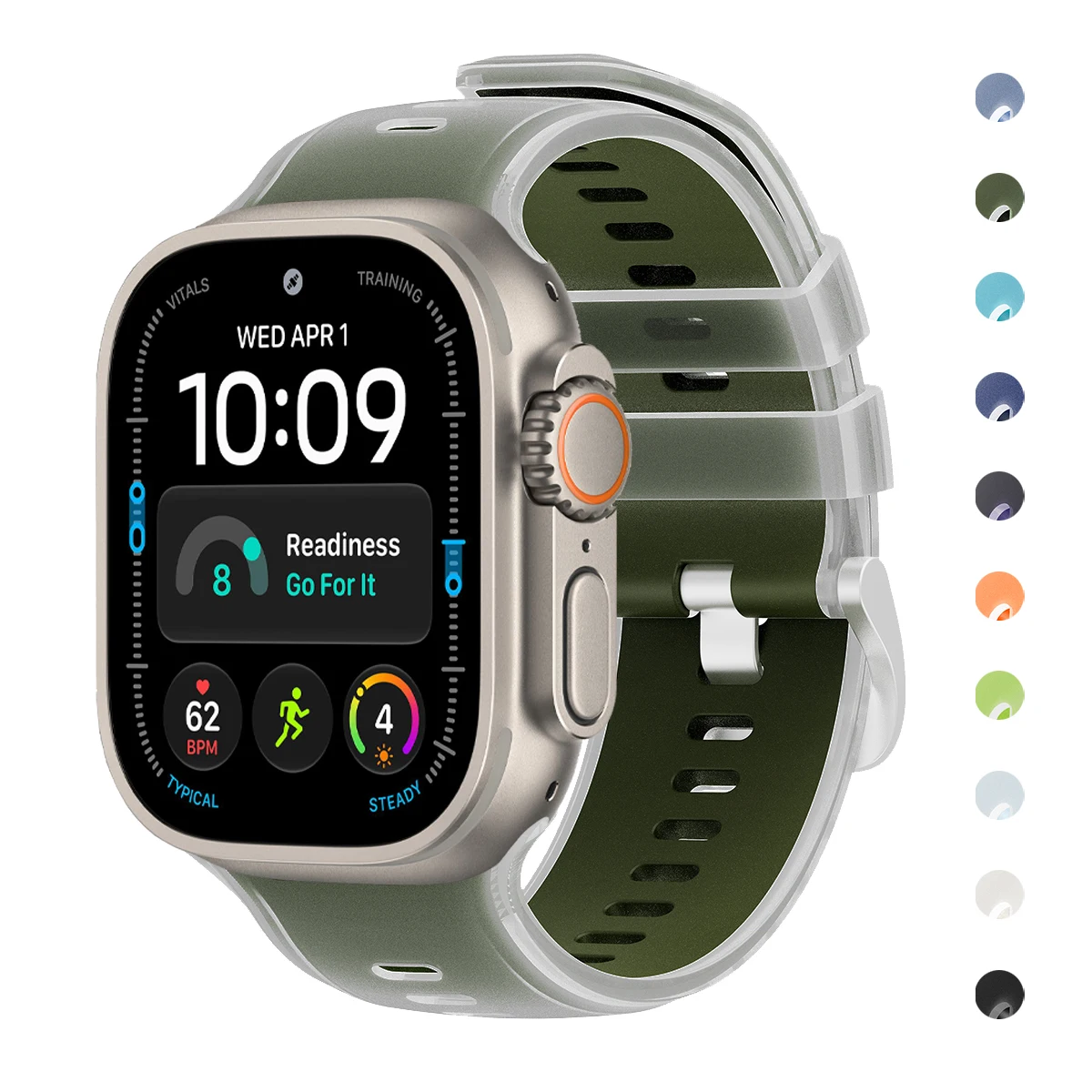 Sport Rubber Strap for Apple Watch Ultra 4 49mm Smartwatch Correa Bracelet for iWatch Series 12 11 10 9 8 7 6 SE Band 45 46 44mm