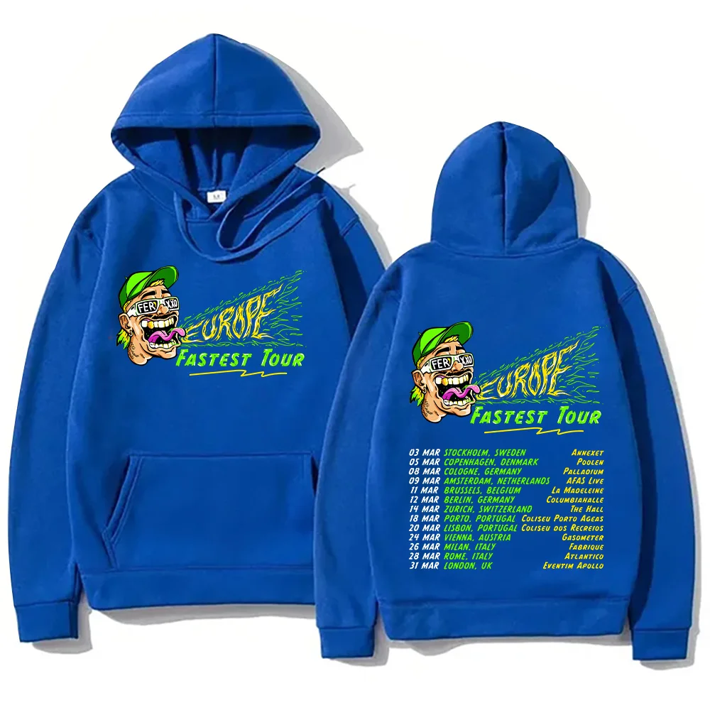 Feid Ferxxo New Hoodies Feid Ferxxo Tour 2025 Sweatshirt  Rapper Men\'s Women\'s Clothing Hip Hop Trends Oversized Unisex Pullover
