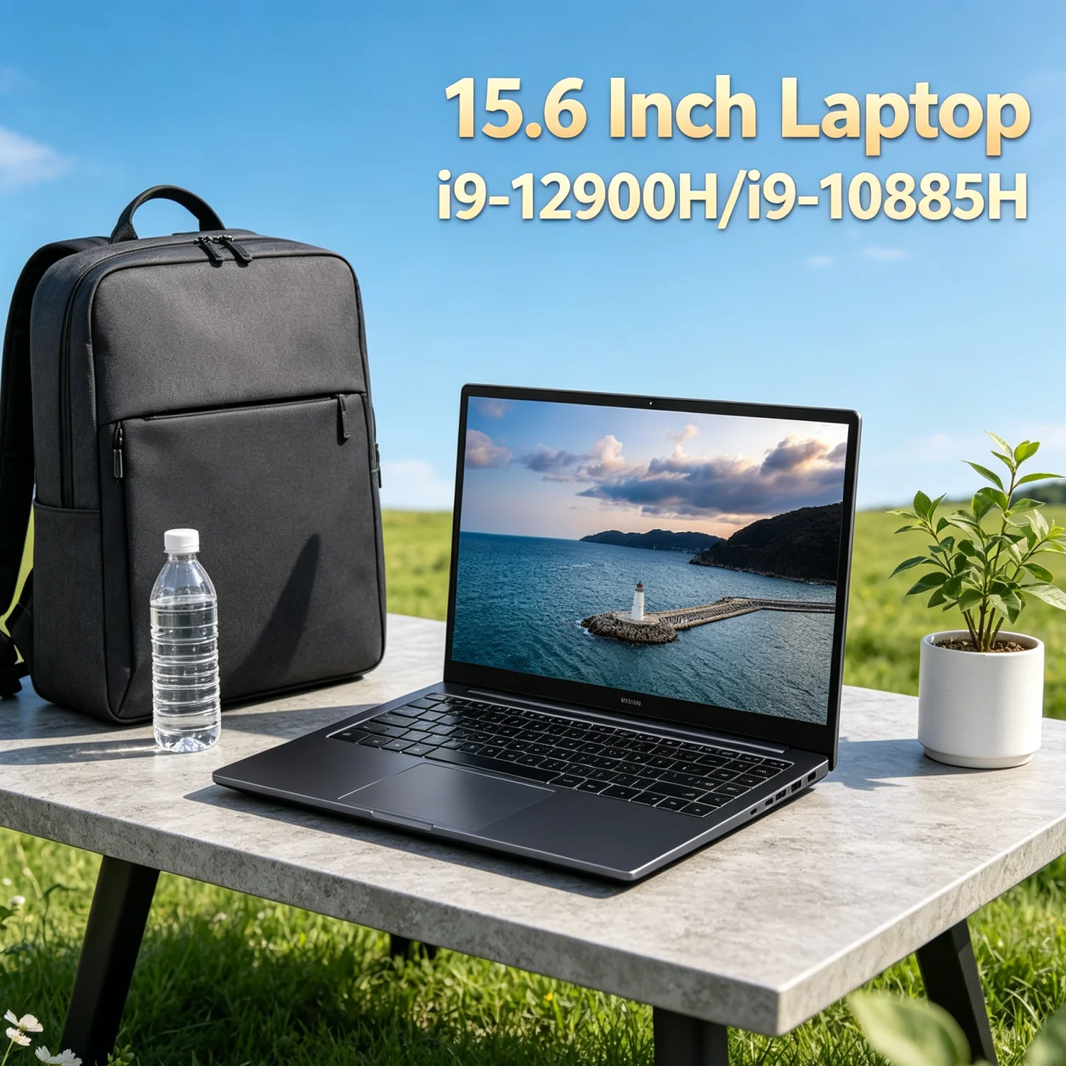 Stunning Business Ultrabook 15.6" Intel Core i9-10885H/i9-12900H Win11 Pro Dual M.2 SSD WIFI5 BT Fingerprint Unlock Ultra-Thin