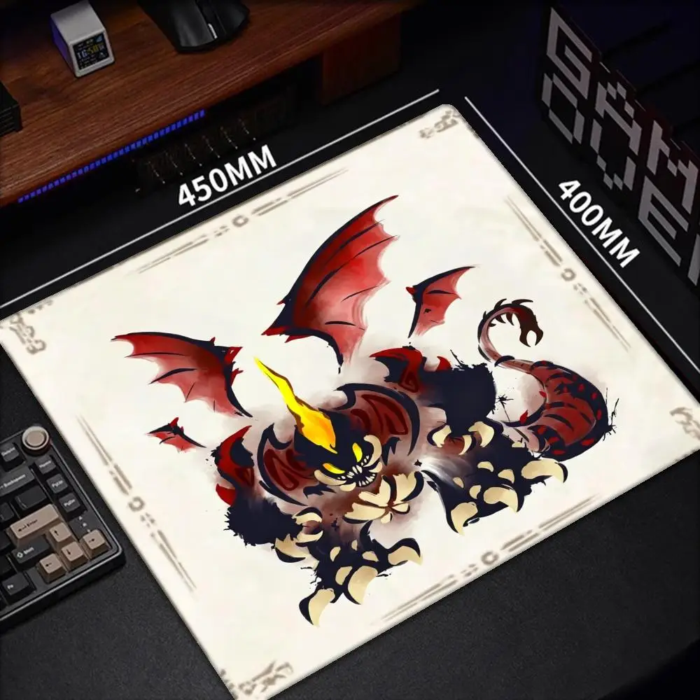 

HD Printing Small MousePad Game Monster Hunter Wilds Mouse Pad Natural Rubber Keyboard Mat Office Desk Mat Computer Gaming Acces