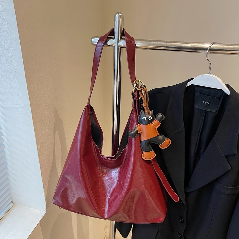 

Large Capacity Fashion Shoulder Bags Solid Zipper Versatile Ladies Bags 2024 High Quality Interior Compartment Women's Handbags