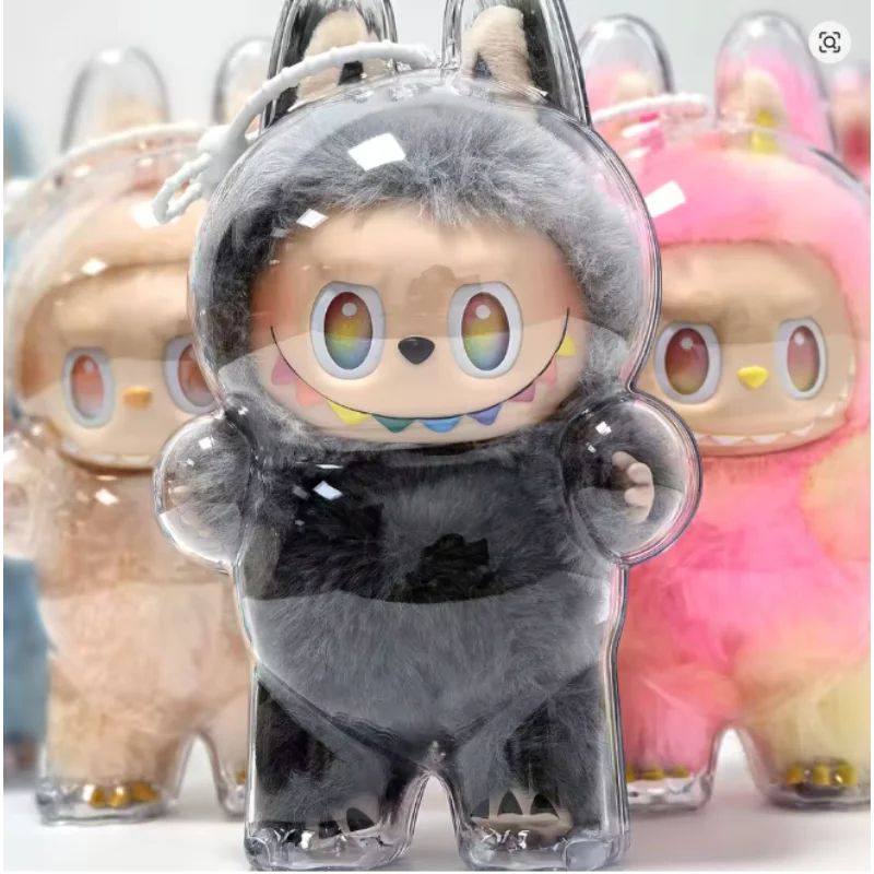 

Прозрачный защитный чехол для куклы Lab V3, прозрачная одежда Labubu, портативный органайзер для кабеля, коробка для хранения