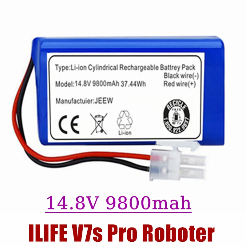 

Long-lasting Rechargeable Li-Ion Battery for Chuwi ILife Robot Vacuum Cleaner 14.8v 9800mAh A4 A4S A6 Replace The Battery