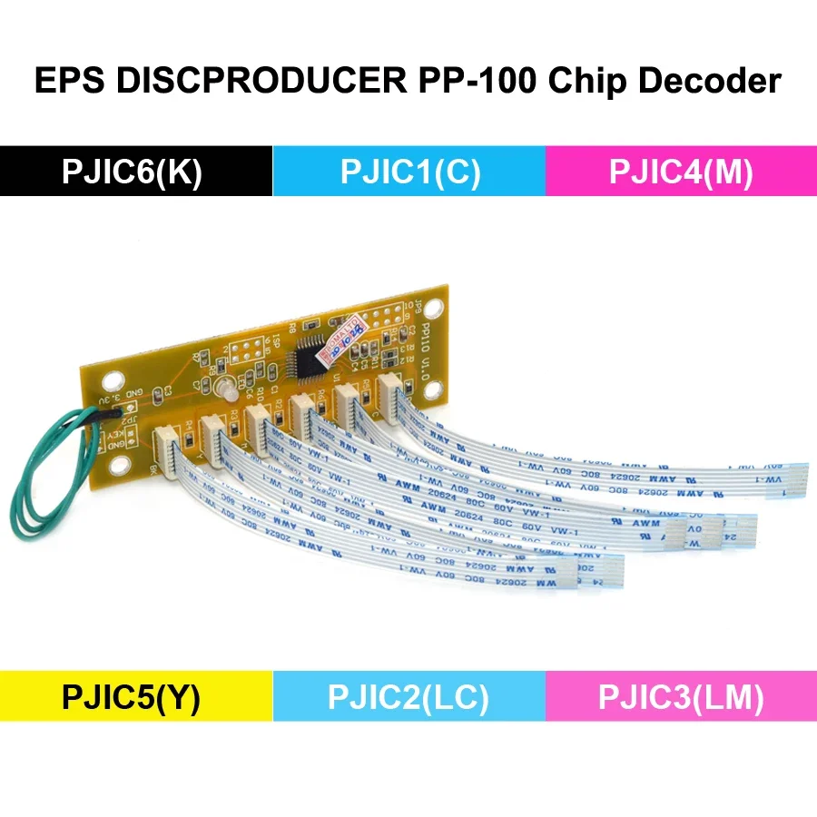 PP100 PP-100AP PP-50 Auto Reset Chip Decoder For Epson PP-100 pp100 AP PP-50AP PJIC1-PJIC6 Printer