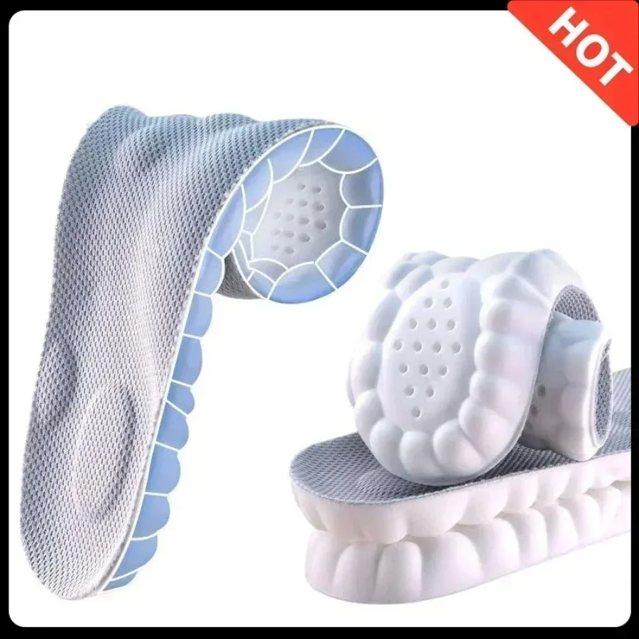 4D Cloud Air Cushion Insoles: Memory Foam Comfort + Acupressure Massage, Sweat-Absorbent Design image 6