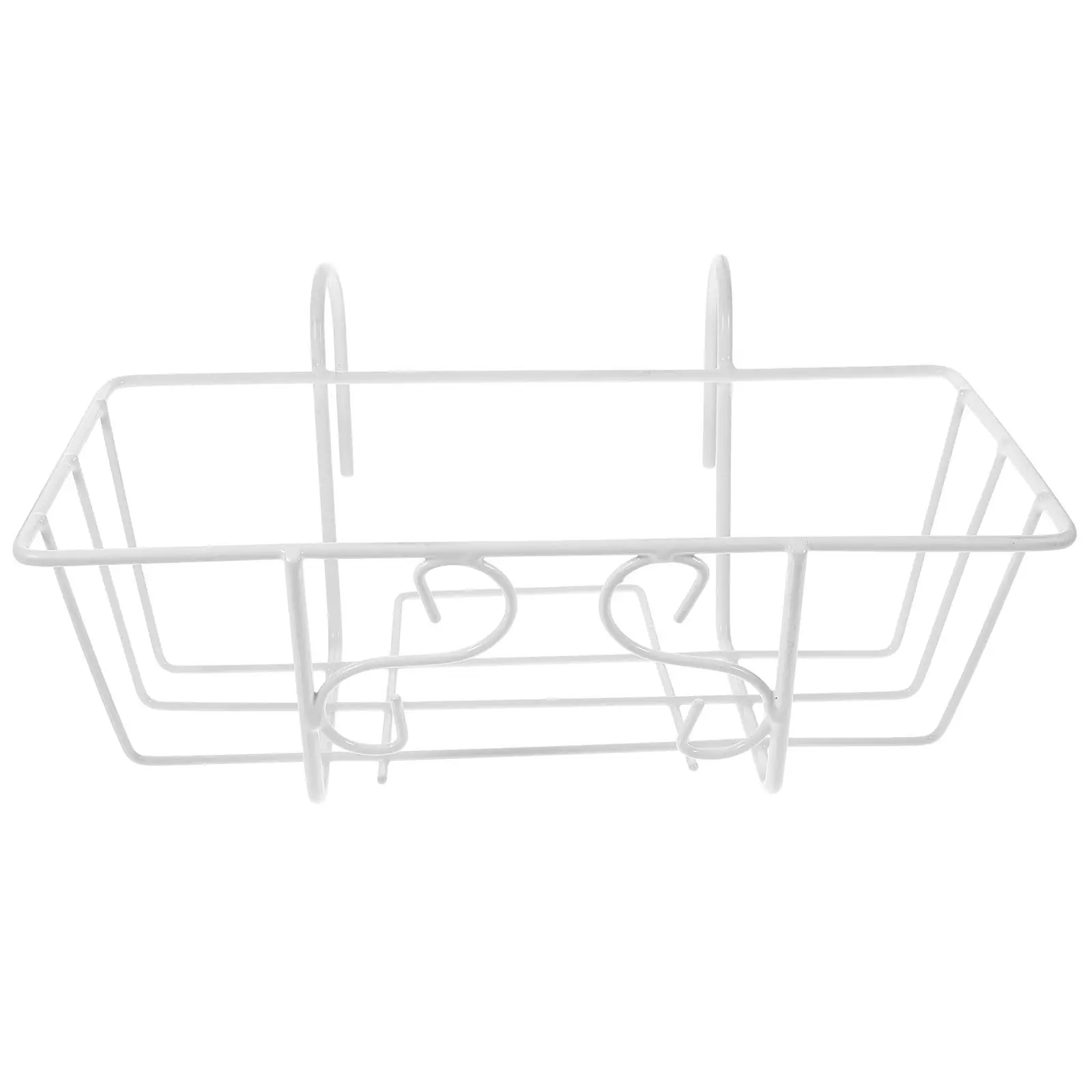 Heavy Duty Iron Wall Mounted Flowerpot Hanger for Balcony Garden Indoor Outdoor Use Rust Resistant Black Coated Planter Wall