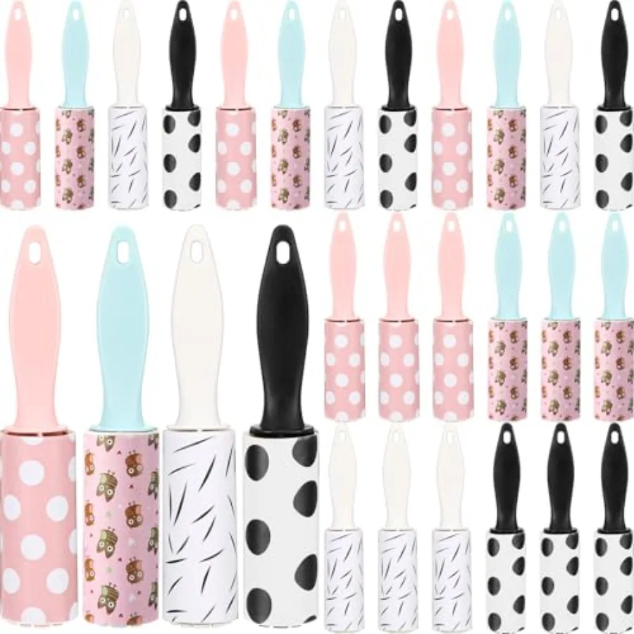 

Pcs Mini Lint Rollers for Pet Travel Size Clothes Roller Hair Lint Removers Sticky Tool for Clothes, Gift Bags, Pet Hair Remova