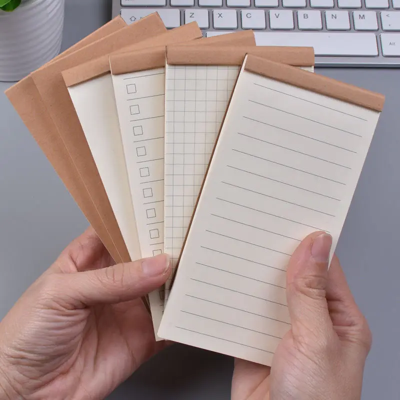 Geschenk-Kraftpapier To-Do-Liste Notizblock Ins-Planer für Postgraduierten-Aufnahmeprüfung Tragbarer Kawaii-Wortstanz-Blanko-Notizblock