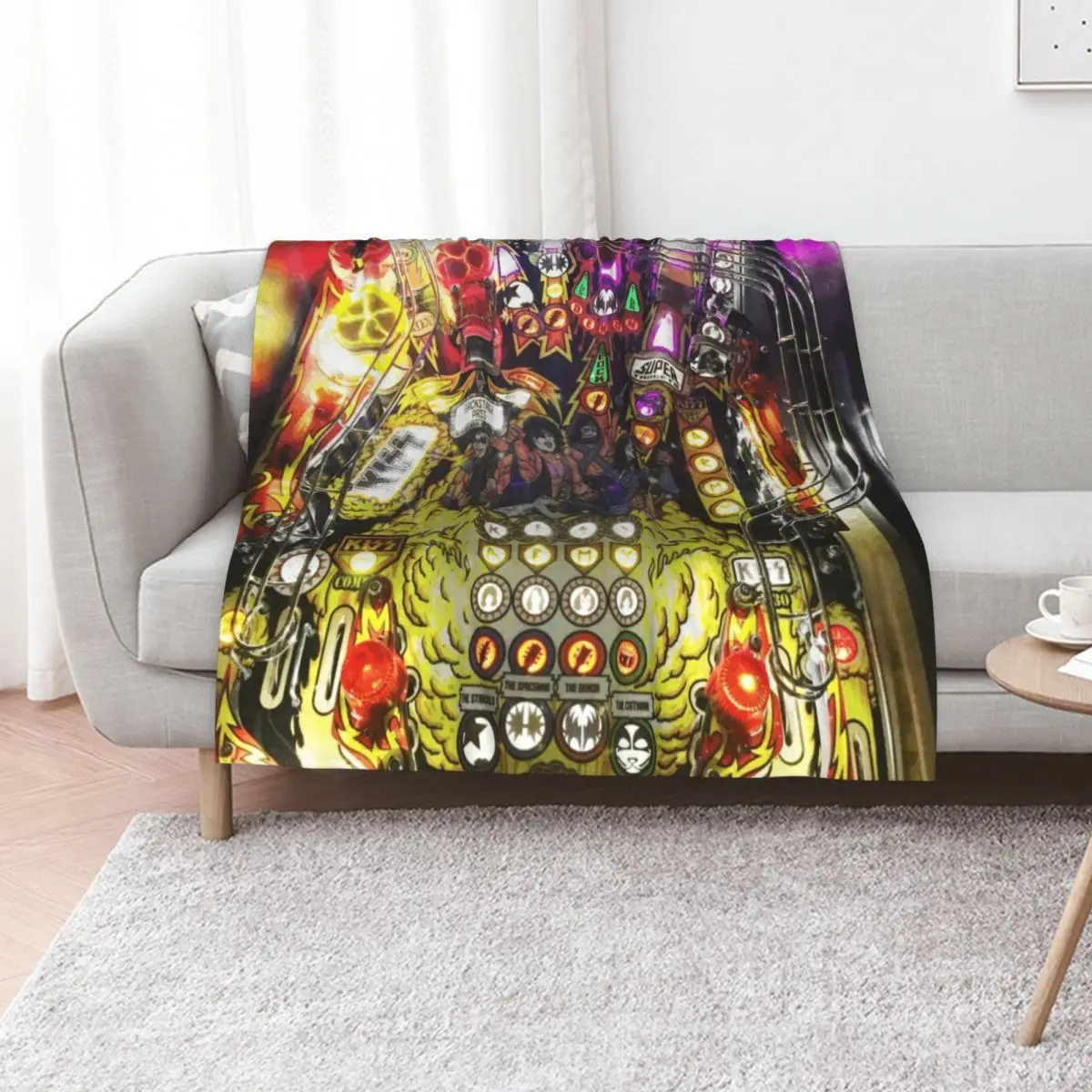 Pinball Machine Throw Blanket Luxury St Beautifuls halloween Thermal Comforter Hair Blankets