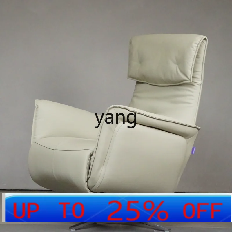 LMM electric sofa first layer real cowhide multi-functional household single recliner adjustable
