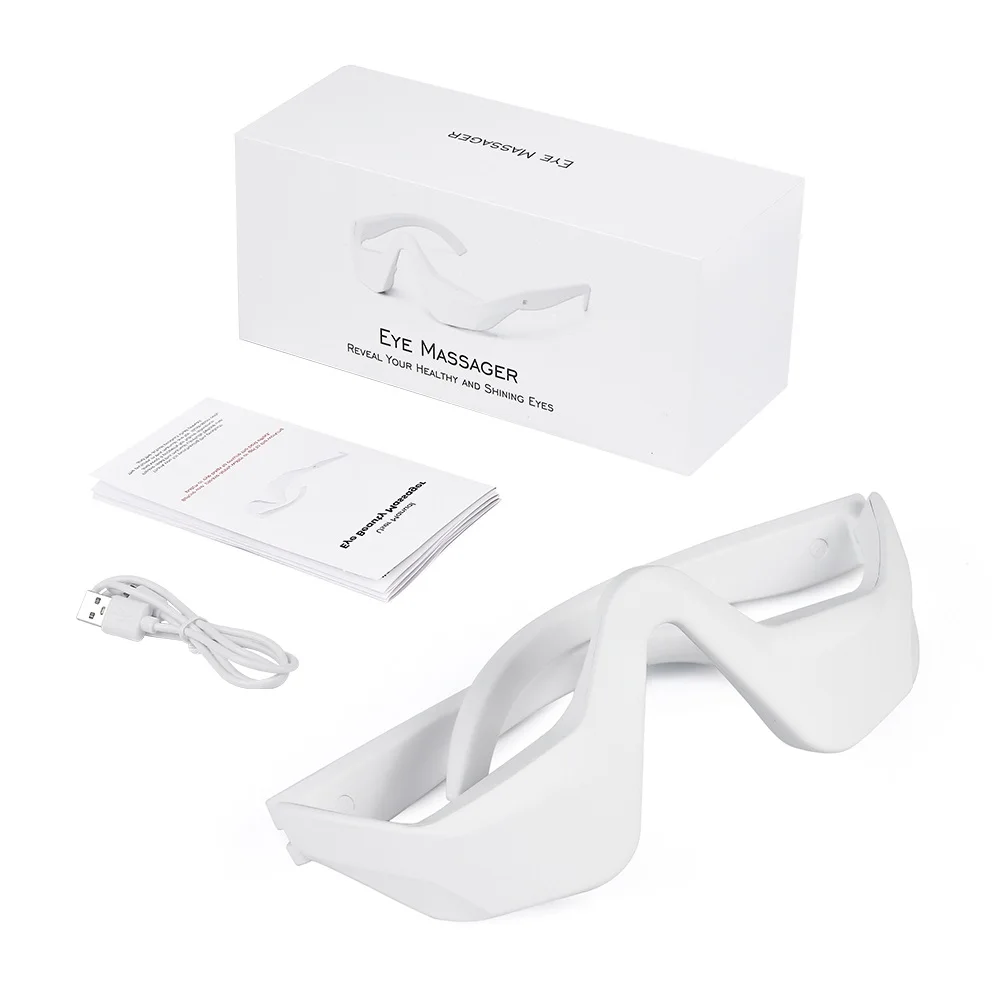 Foreverlily Oog Massager Verlicht Oogvermoeidheid Ogen Massage Bril Oogvermoeidheid Relief Massager Onder-Oog Bril Massager