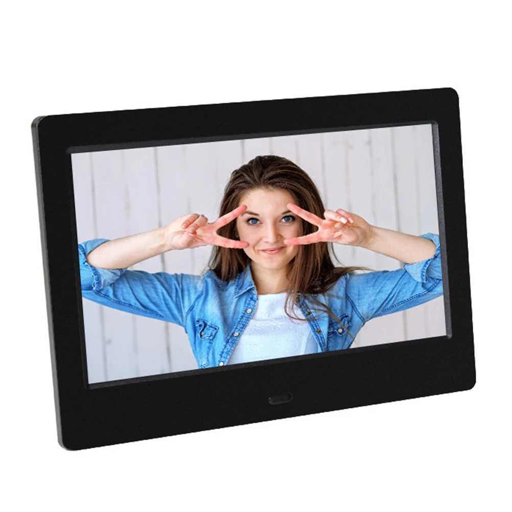 

7 Inch Digital Photo Frame Advertising Machine Large Screen Display USB Card Video Audio Format Wall Mount Desktop Use