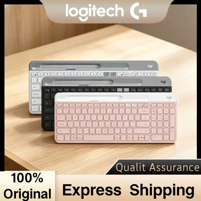 Logitech K580 Wireless Keyboard Ultra Thin Dual Bluetooth Mode Silent Keyboard Desktop Laptop Tablet Office Use