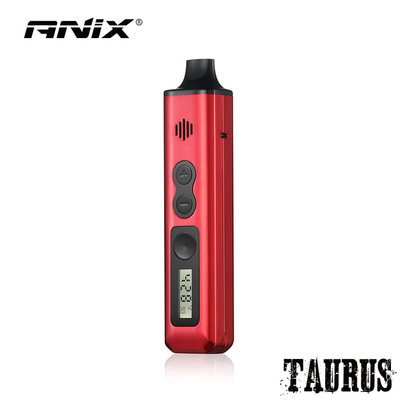 Originale Anix TAURUS Stream Kit vaporizzatore per erbe secche 1300mAh a base di erbe camera in ceramica schermo LCD controllo della temperatura Kit penna Vape