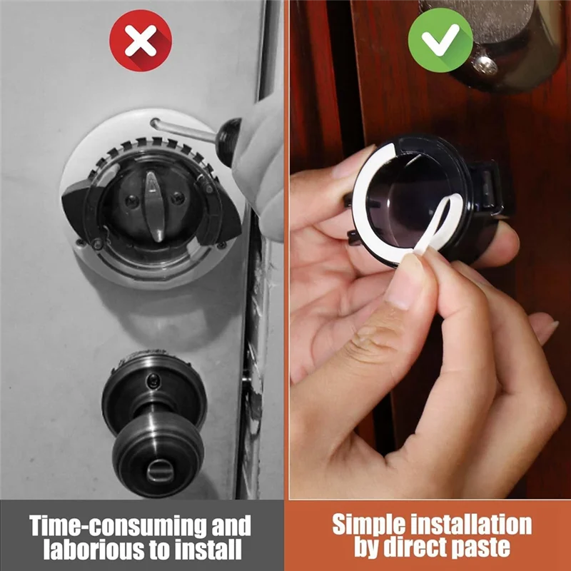 

【Superdeals】4 Pack Deadbolt Child Safety Lock, Child Proof Deadbolt Cover, Door Safety Deadbolt Lock For Kids Easy Install