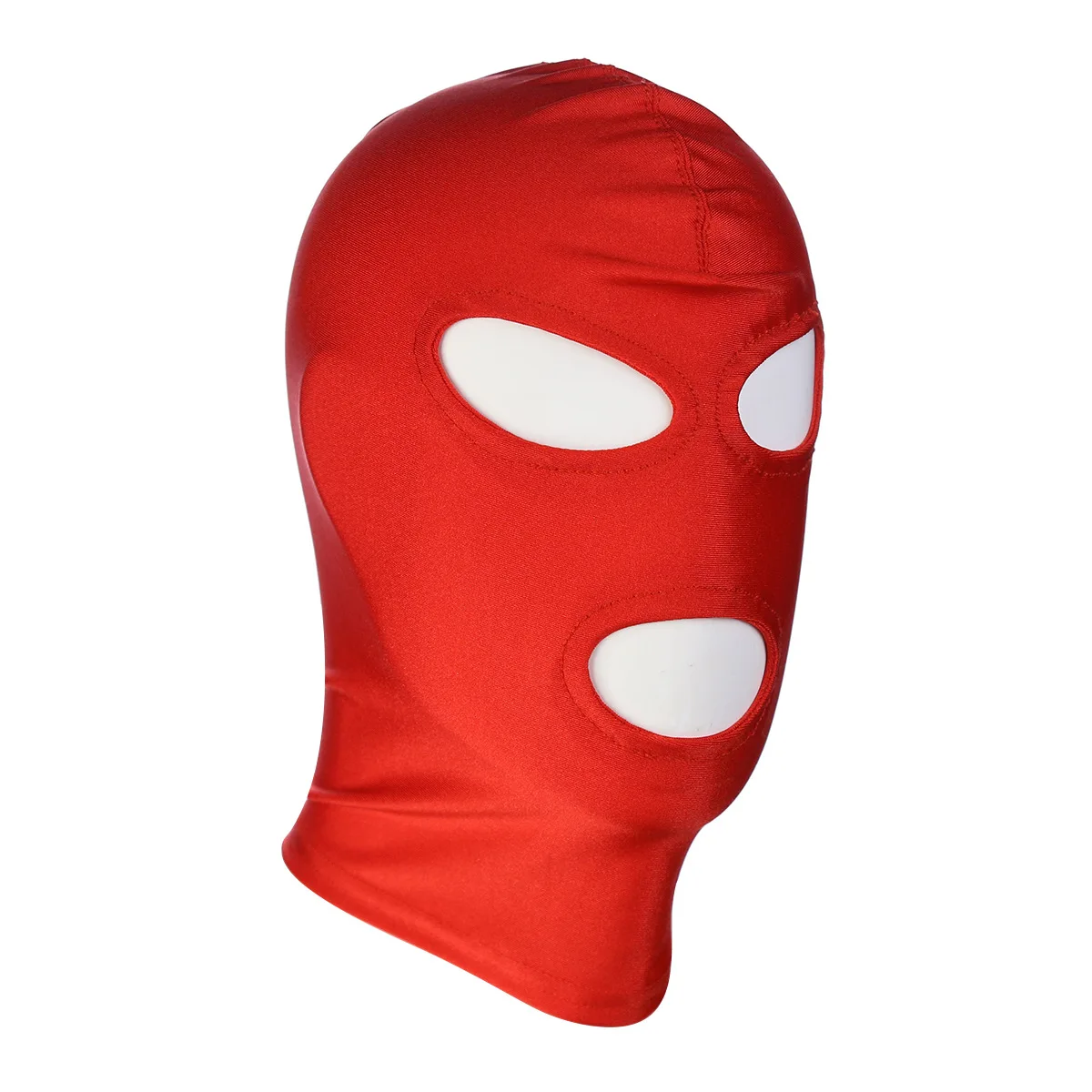 Rode Elasticiteit Bivakmuts Cap Unisex Fetish Volgelaatsmasker Standaard Naadloze Bondage Kap voor Cosplay Party Hat Tactische Games