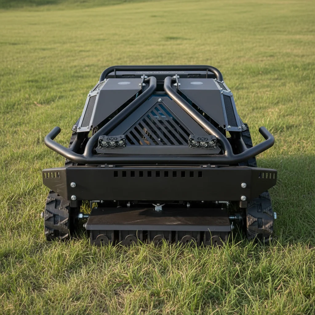 

200cc Cordless Remote Control Grass Mower 60L Heavy-Duty Long Battery Life Adjustable Mowing Height Yard