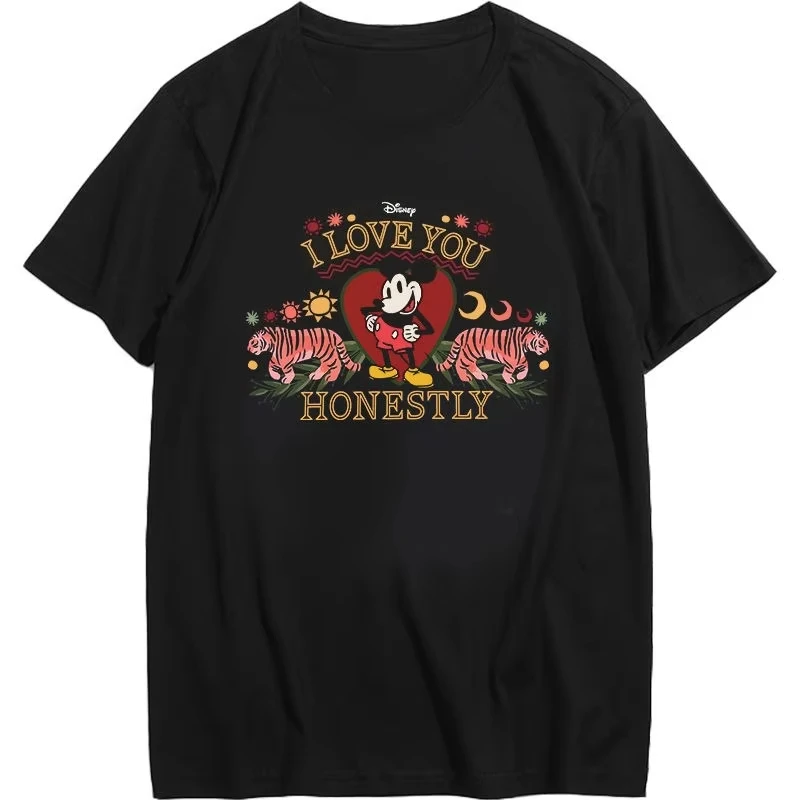 تي شيرت مطبوع عليه رسوم كرتونية إبداعية جديدة لصيف 2025 ملابس علوية فضفاضة وعصرية بأكمام قصيرة للرجال والنساء 09 #3