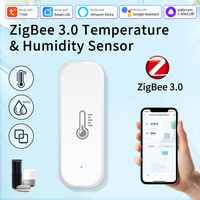 Tuya ZigBee 3.0 Temperature Humidity Sensor Smart Home Thermometer Work with Gateway Alexa Google Home Alice Voice App Control