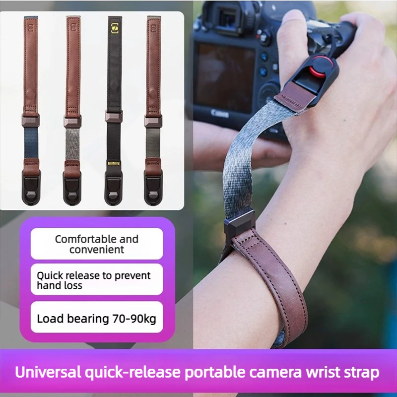 

Camera Quick Release Wrist Strap Suitable for Canon Sony Nikon Fuji Wrist Strap Micro Single Repeated Aancient Anti Loss Safety