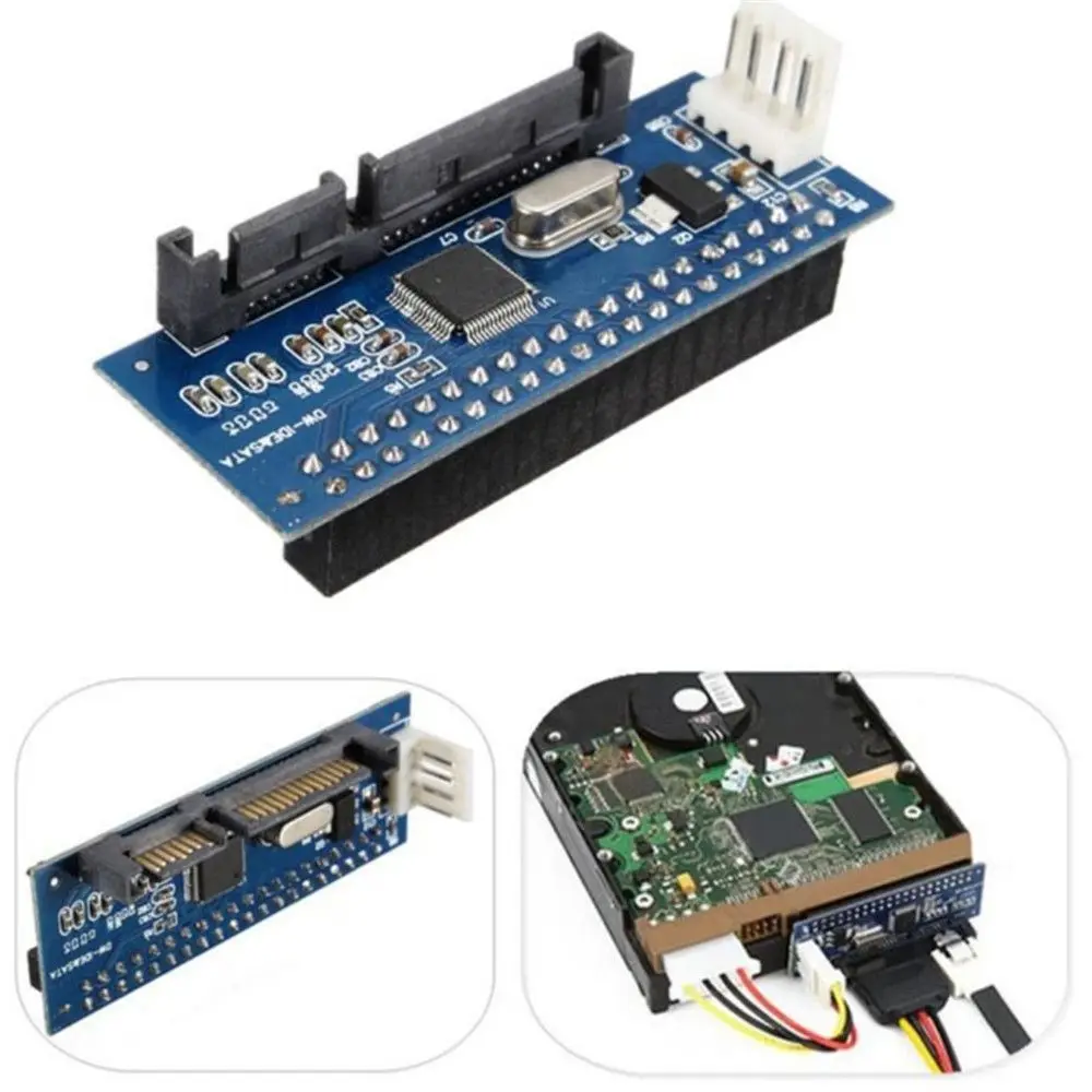 Quality 3.5 HDD IDE Female To SATA 7 PATA TO SATA Card IDE/PATA To SATA Converter Card 40-Pin