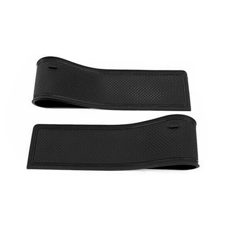 8Pcs/Set Black Rubber Gate Slot Mat Non-slip Cup Pad Fit for Land Rover Range Rover Evoque 2012 2013 2014 2015 2016 2017-2019