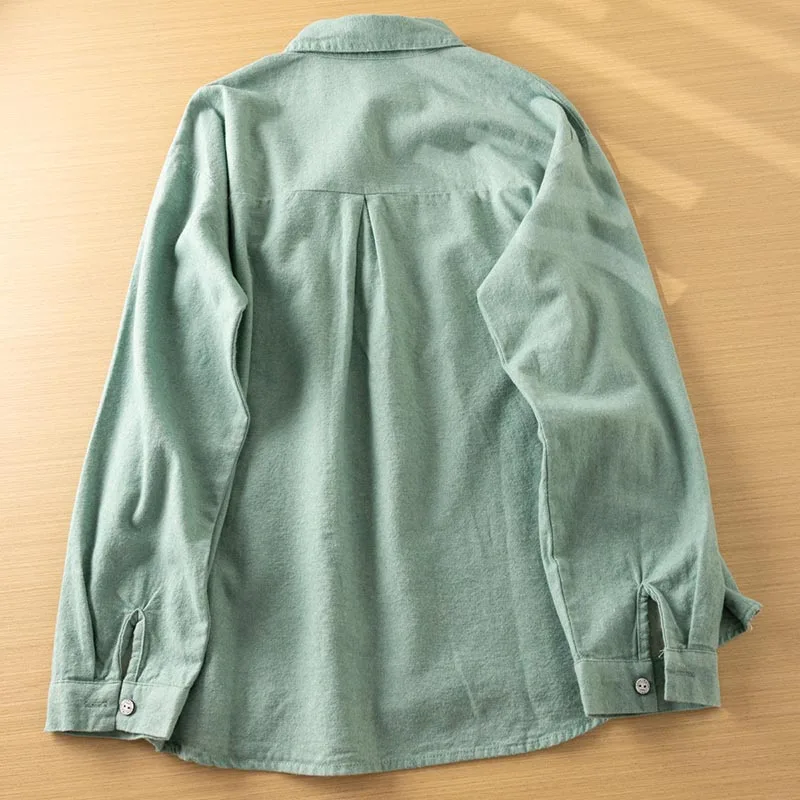 New High Quality Sweet Shirts for Women Fashion Unique Design Long Sleeve Ice Cream Decor Soft Tops with Pocket Nice Blouse S084