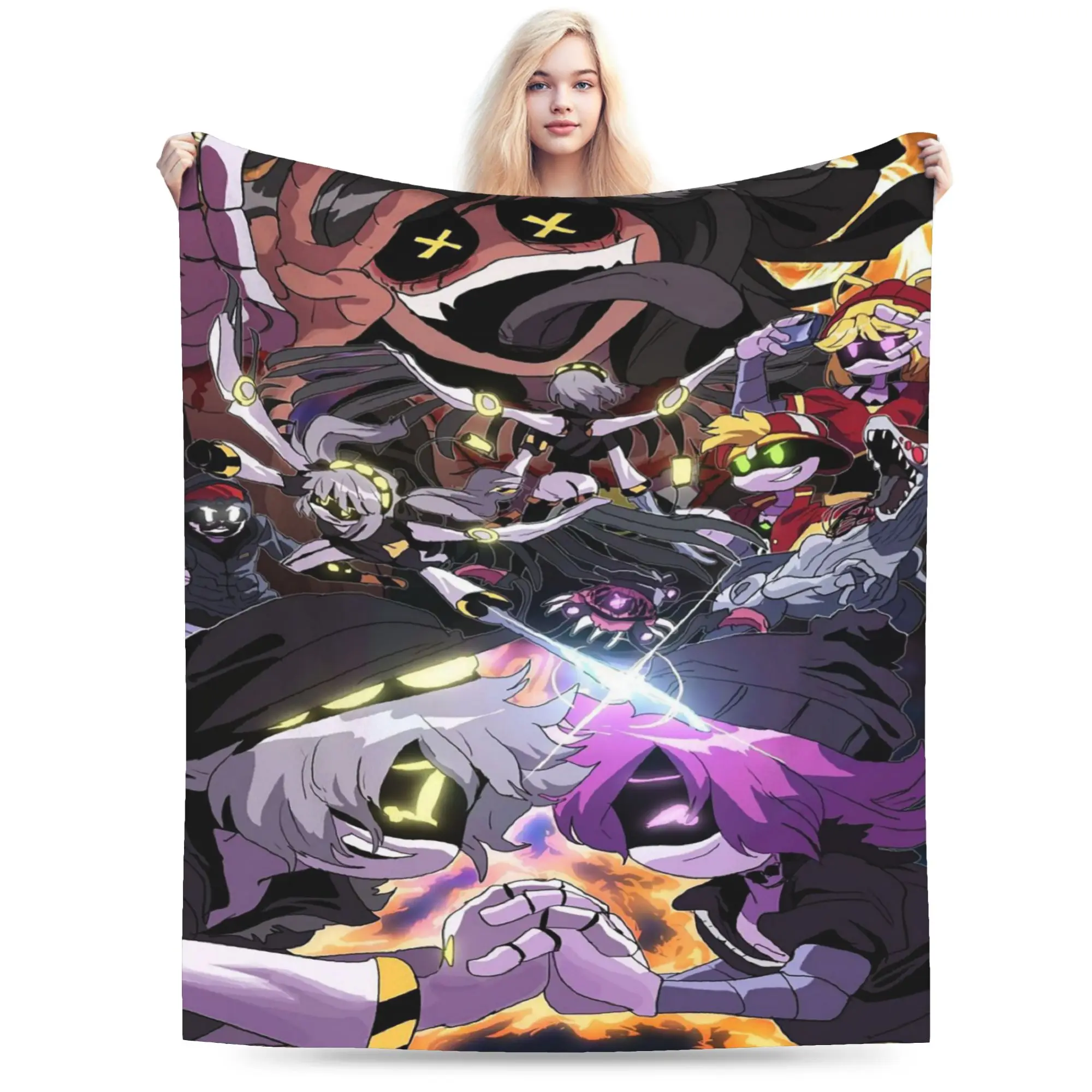 murder drones Printed Blanket For Men Women Ultra Soft  Throw Blankets for Couch 50x60 Inches Multiple Sizes