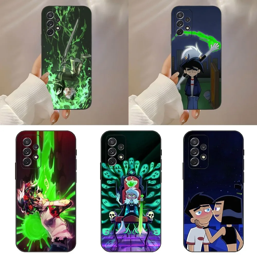 Cartoon D-Danny P-Phantoms-s Phone Case For Samsung Galaxy A91,A80,A73,A72 ,A71,A53A52,A32 ,A31A22,A21s,A20,Black Cover