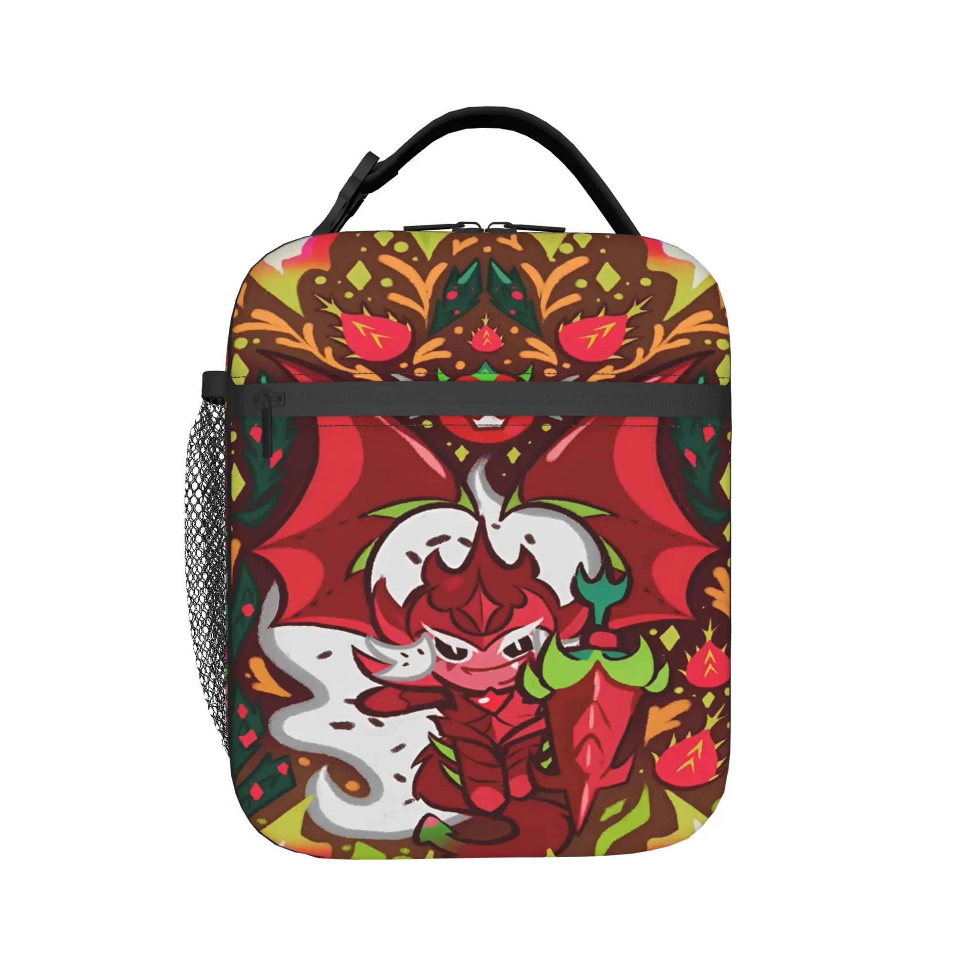 Cookie Run Kingdom Lunch Bag Casual School Lunch Box Print Convenient Thermal Tote Handbags
