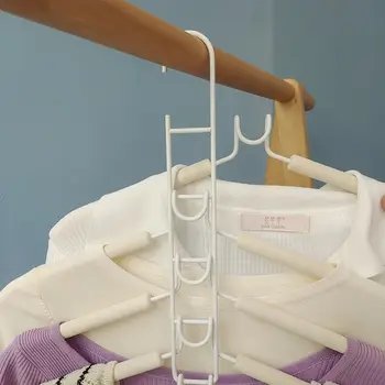 6 ks kovových ramínek na oblečení s protiskluzovými pěnovými podložkami, vhodné na kabáty, svetry, obleky, trička - nezbytné pro uložení ve skříni, moderní nástroj pro organizaci oblečení 10 nejlepší prodej víceúčelový věšák na oblečení - №1