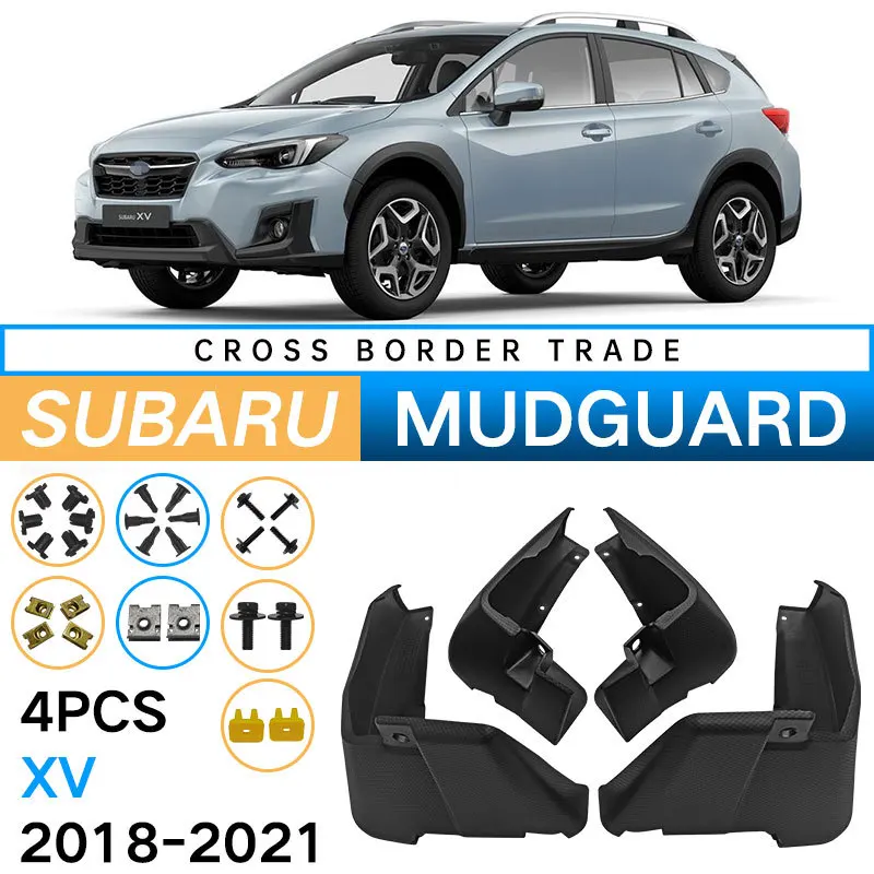 Mud Flaps For Subaru XV 2018-2021  Splash Guards MudFlaps Front Rear Mudguards Fender Car Exterior Accessories
