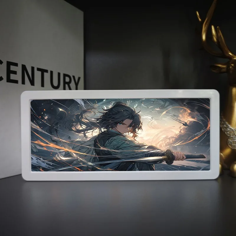 18.5 cm/7.28in Anime 3D Led Nachtlampje Box Figuren Randapparatuur Acryl Cartoon Ornamenten Speelgoed Desktop Collectible verjaardagscadeautjes