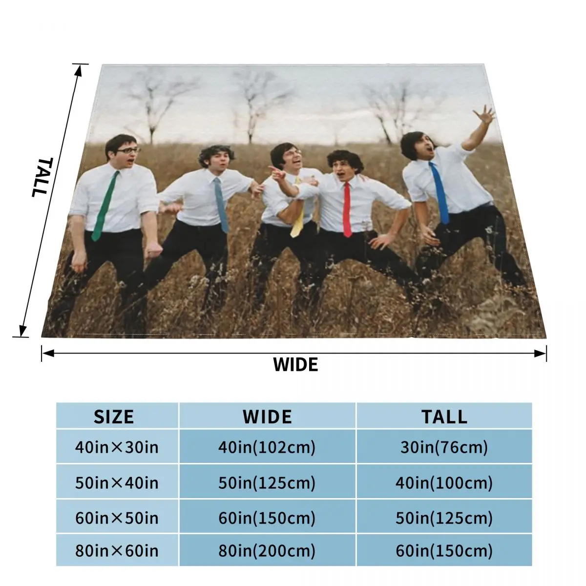 Tallys Halls Rock Music Band Blankets Soft Warm Flannel Throw Blanket Bedspread for Bed Living room Picnic Travel Home Sofa
