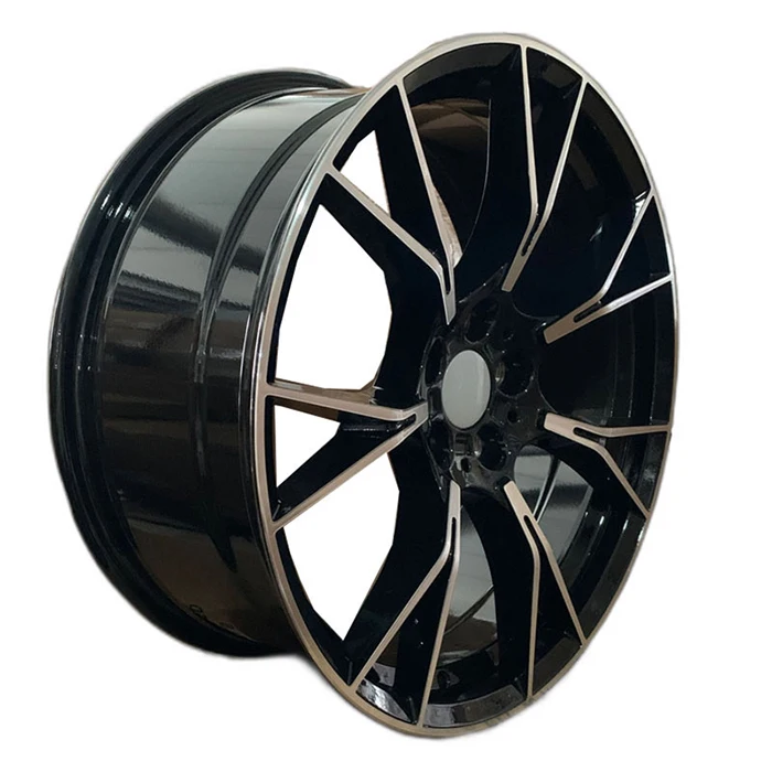 20 inch 5x120 passenger car wheels rims  black machine face suitable for Germany 