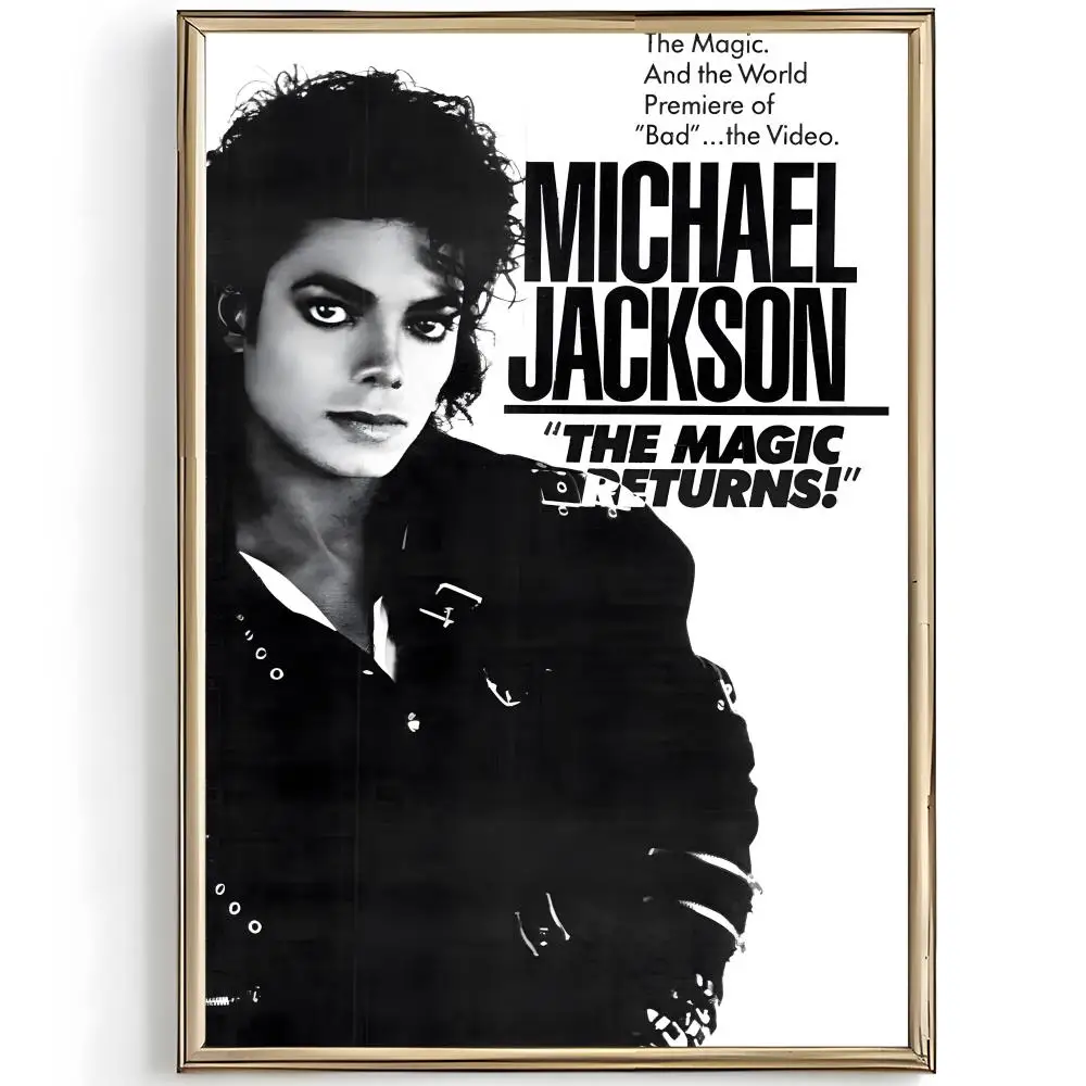 Glamorous Iconic Star M-Michael Jackson Poster Unique Home Decoration Ideas & Stylish Interior Art