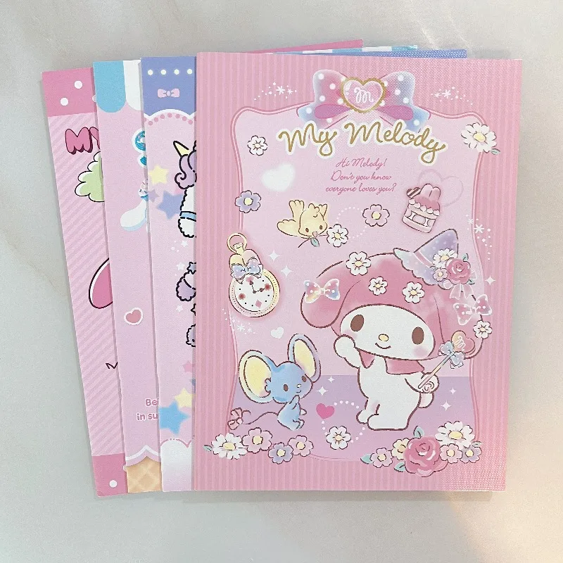

Sanrio New Melody Kuromi Cinnamoroll Little Twin Stars Family Limited Edition B5 Горизонтальный блокнот для встреч с минутми Книга в подарок