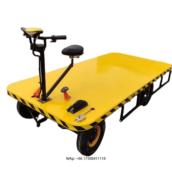 

Electric Trolley / Electric Transport Trolley / 1 Ton Electric Flatbed Cargo Transporter for Cargo Transport