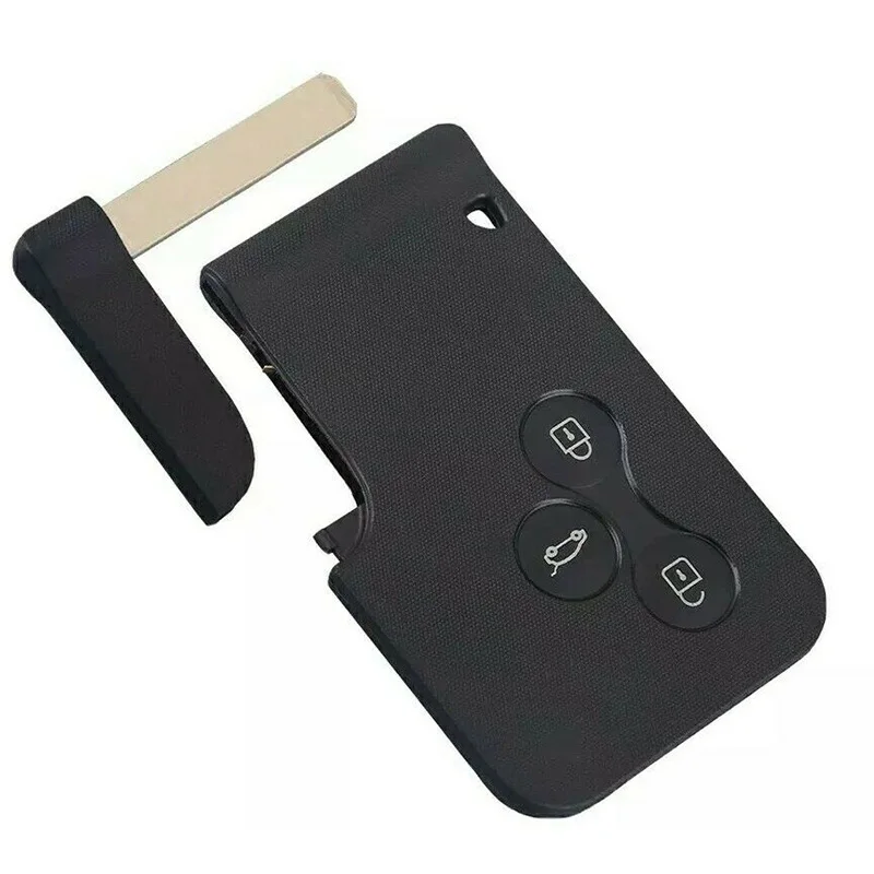 3 Button Car Remote Key Card Shell Case For Renault Megane Scenic 2003 2004 2005 2006 2007 2008 Black Plastic Auto Accessories