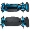 AXSPEED 금속 및 플라스틱 섀시 프레임 바디 쉘 조립 세트, Tamiya TT02 1/10 RC 모델 자동차 업그레이드 액세서리 5