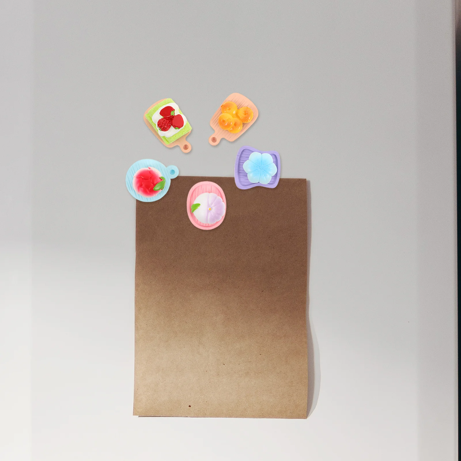 

5Pcs Dessert Refrigerator Magnets Cartoon 3D Resin Magnetic Stickers Cute Fun Fridge Decoration Refrigerator Magnets Funny