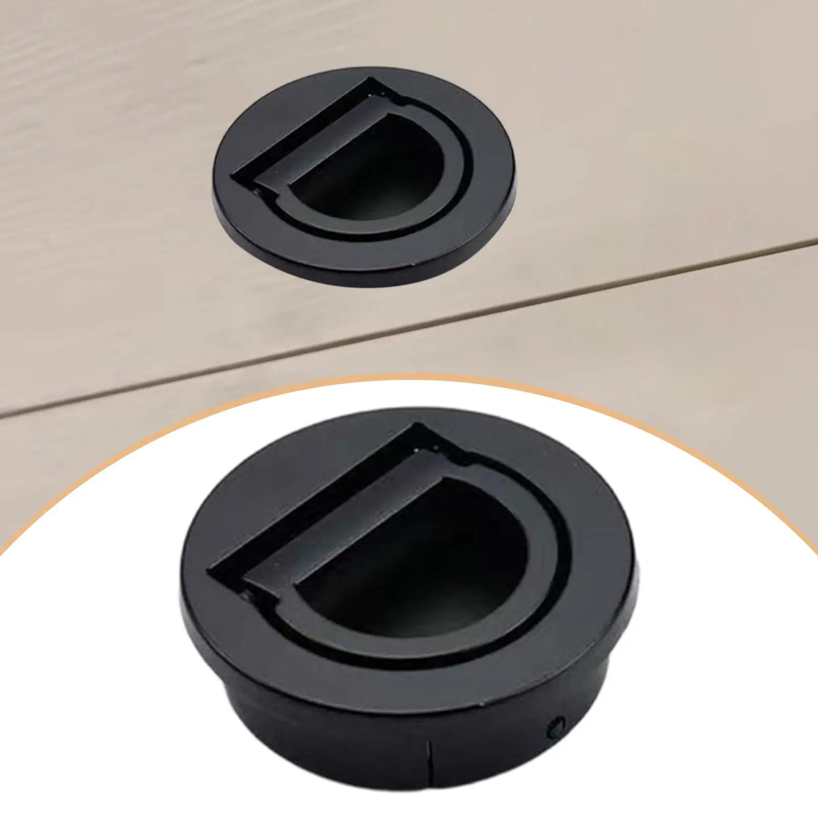 Concealed Zinc Alloy Door Pull Handle Round Flush Ring for Locker Cabinets Sliding Wardrobe Cupboards