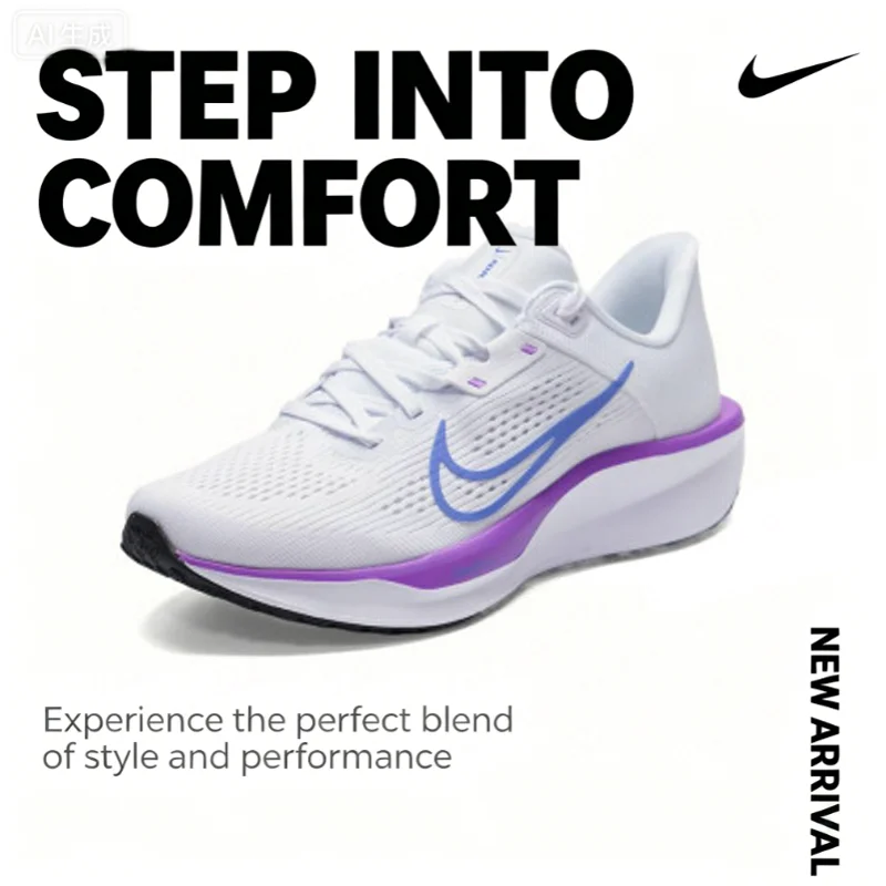 

Nike Women’s New Quest 6 Cushioned Anti-slip Road Running Shoes Breathable Mesh Athletic Sneakers FD6034-113