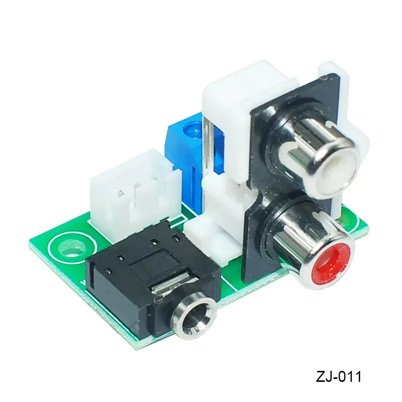 10Pcs RCA & 3.5mm Audio Jack Socket, 3P Breakout Board 2.54mm Pitch, Amplifier DIY Audio Connector